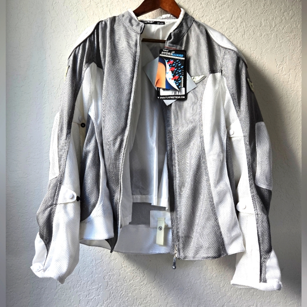 Fly Brand White CoolPro Mesh Motorcycle riding Size 12 New with tags